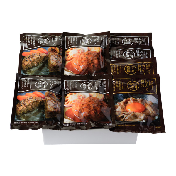 【66189】日本の米育ち金華豚・三元豚 ハンバーグ・豚丼ギフト CNS25-9 [冷蔵便]